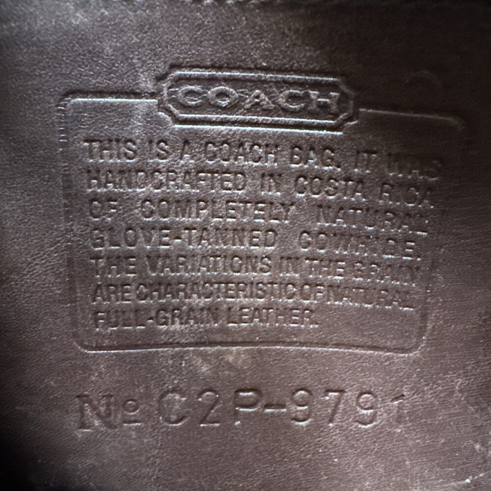 Vintage Coach 9791 Daypack Backpack Dark Brown - Picture 7 of 9